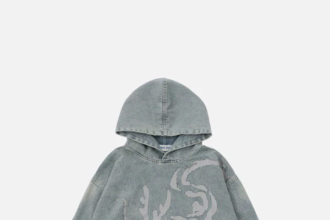 Aelfric Eden Dragon Print Denim Hoodie